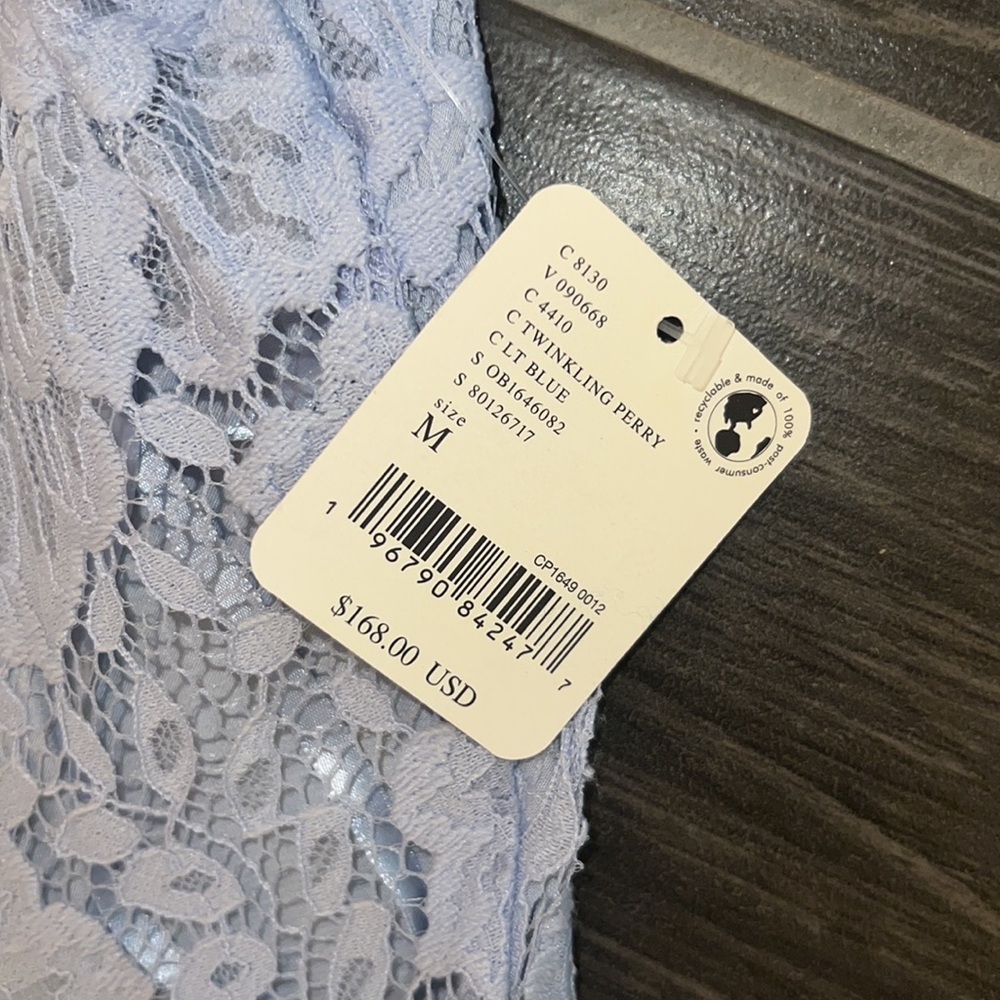 NWT Free People Hailee Lace Short Puffed Sleeve Mini Dress M - Picture 7 of 10